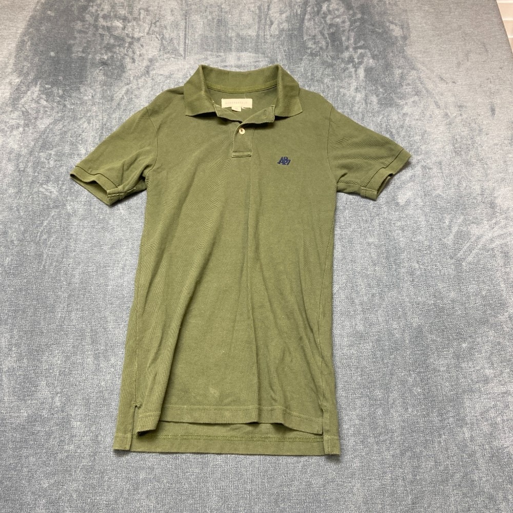 Aeropostale Polo Shirt Mens XS Green Knit Performance Streetwear Golf Hi Lo Hem